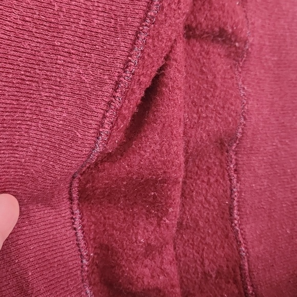 Vintage Crewneck Maroon Cotton Sweatshirt - Picture 5 of 5